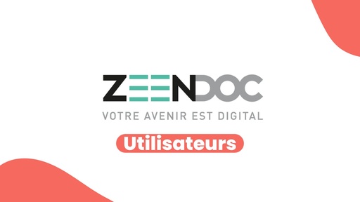 Formation Zeendoc Utilisateurs